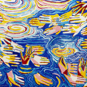 Hand Lilies Print 30 by 40 inch