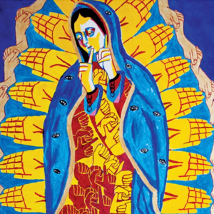 Our Deaf Lady of Language Rights POSTCARD 5X7 inch